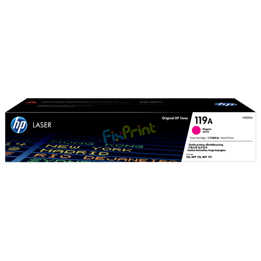 Cartridge Toner Original HP 119A W2093A Magenta, Printer HP Color Laser 150a 150nw MFP 178nw 179nw 179fnw 179fwg