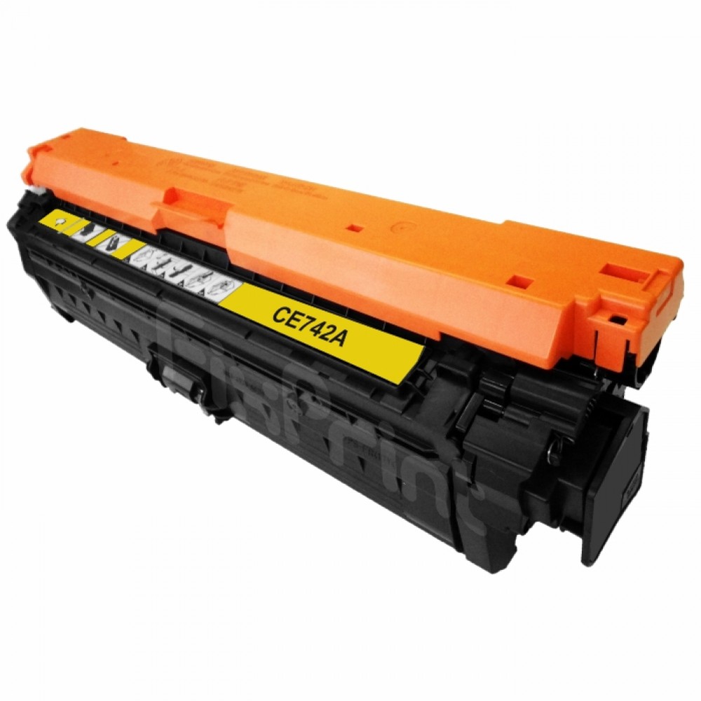 Cartridge Toner Compatible HPC CE742A 307A Yellow, Printer Colour LaserJet CP5225 CP5225dn CP5225n