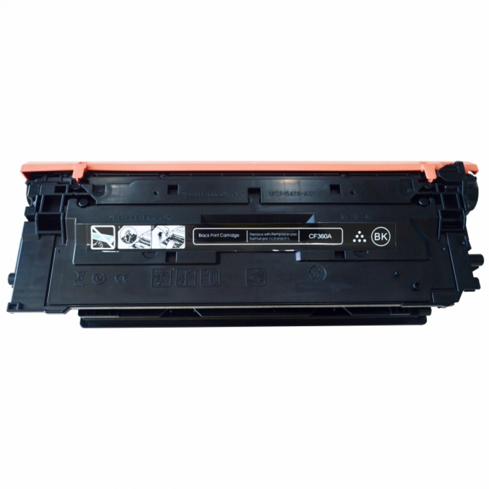 Cartridge Toner Compatible HPC CF360A 508A Black, Printer HPC LaserJet Enterprise Flow MFP M577c M577dn M577f M577z M552dn M553 M553dn M553n M553x