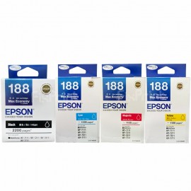 Original Cartridge Tinta Epson 188 T188 T1881 Black, Tinta Printer Epson WF7711 WF7611 WF7211 WF7111 WF7620 WF7610 WF7110 WF3640 WF3620 