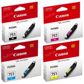 Cartridge Original Canon CLI-751 CLI751 751 751BK CLI-751BK Black, Tinta Printer Canon iX6770 iX6870 MG5470 MG5570 MG5670 MG6370 MG6470 MG7170 MG7570 MX727 MX927 iP7270 iP8770