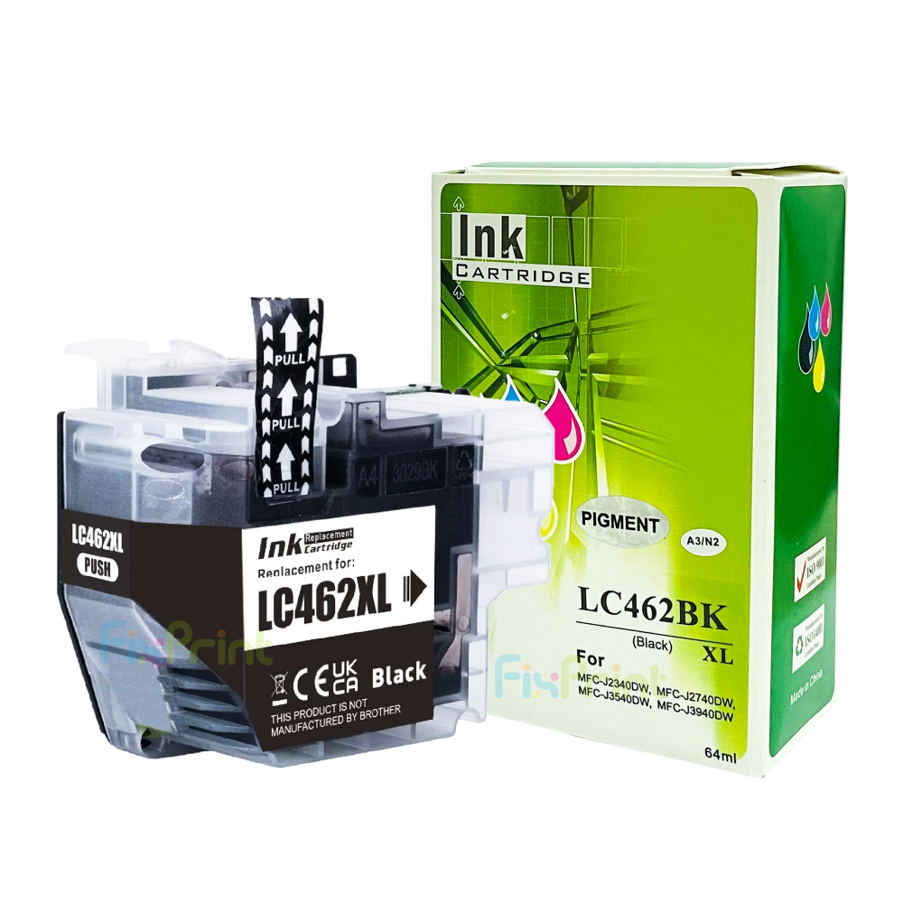 Cartridge Xantri Bro LC462XL LC-462XLBK LC 462 XL Black Chip, Printer Bro MFC-J2340DW MFC-J2740DW MFC-J3540DW MFC-J3940DW