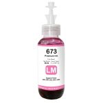 Tinta Premium 673 Light Magenta 100ml Refill EP Printer L800 L805 L810 L850 L1800 Compatible